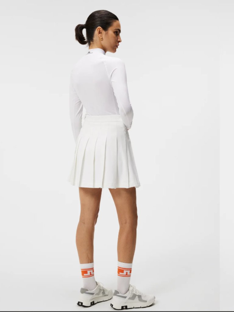 J.Lindeberg Adina Golf Skirt White Pleated Size L Nwt Tennis Athleisure — image 2 of 6